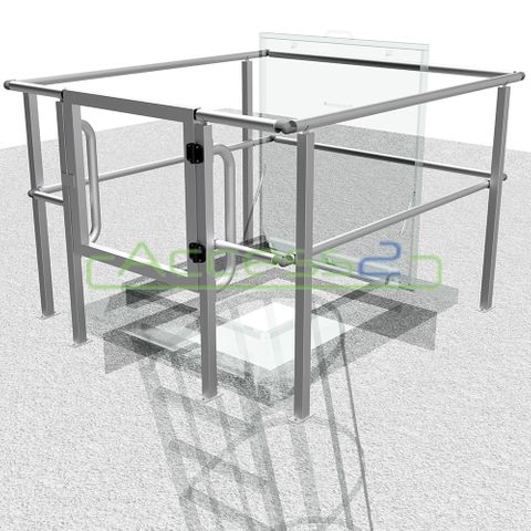 ModuGuard Hatch Guardrail Kit Concrete