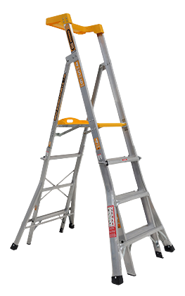 Alum. Compact Plat. Ladder 1.45-2.35m