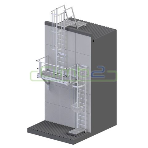 Parapet Ladders 7350-18150mm