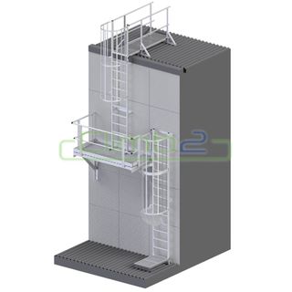 Connect2 Caged Ladders 7350mm