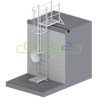 Connect2 Caged Access Ladders 3750mm