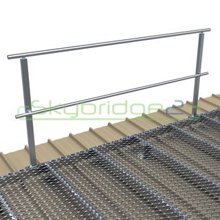 Aluminium Handrail Fixed to Platform