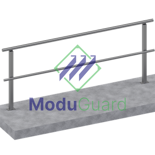 Aluminium Handrail to Concrete 6m