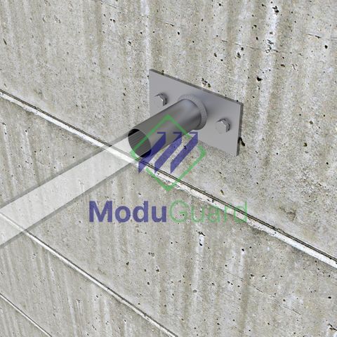 Kneerail Wall Stop Bracket