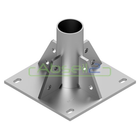 Davit Base Floor Mount 250mm