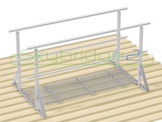 Metal Roof Walkway & Handrail