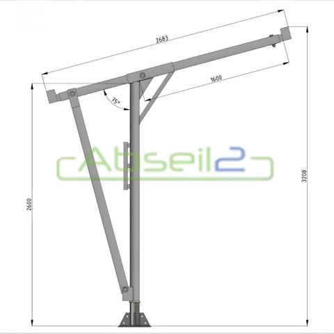 Davit 1600R/2600H with Brace