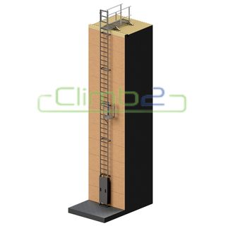 Climb2 Fixed Ladder 9450mm Kit