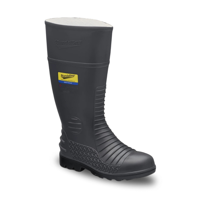 Gumboots with clearance steel toe cap