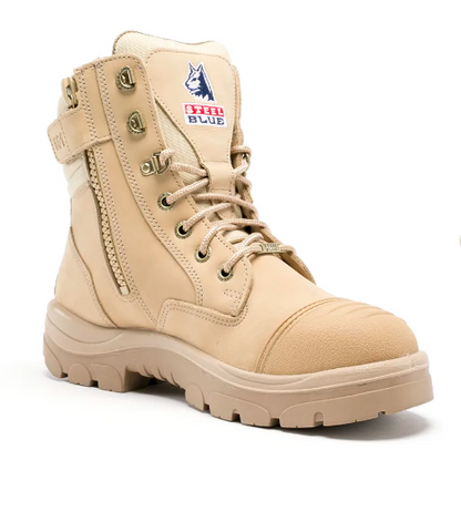 STEEL BLUE SOUTHERN CROSS SAFETY BOOT SAND