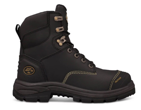 OLIVER 55345 AT 55 SERIES KEVLAR ZIP SIDE BLACK SAFETY BOOTS