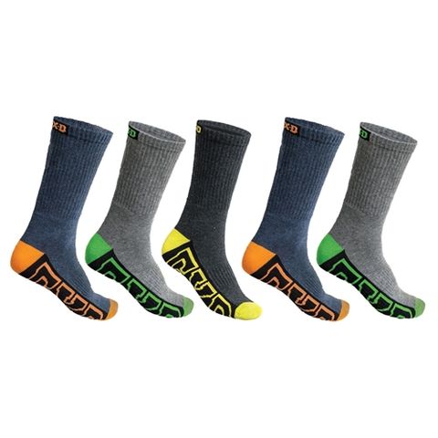 FXD SK-1 COLOURED 5 PACK WORK SOCKS