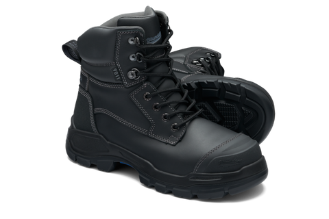 BLUNDSTONE ROTOFLEX 9011 BLACK LACE UP SAFETY BOOTS