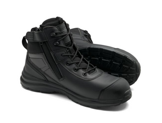 BOOT BLUNDSTONE LIGHTWEIGHT 5" ZIP COMPOSITE TOE SAFETY BOOT BLACK PAIR