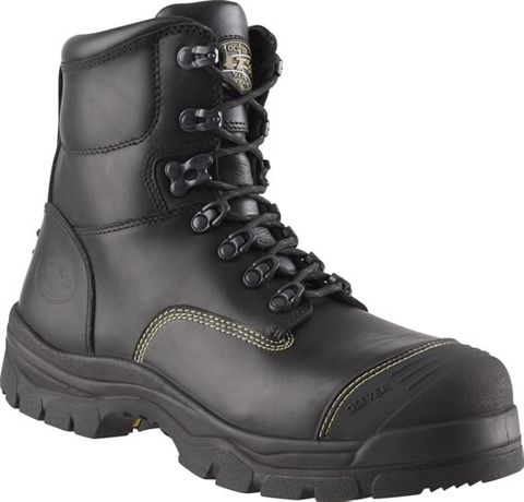Oliver 55345Z Kevlar Zip Sided Black Lace Up Boot | Safety Boots NZ