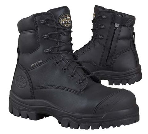 Oliver 45645Z Zip Sided Lace Up Safety Boot | Safety Boots NZ