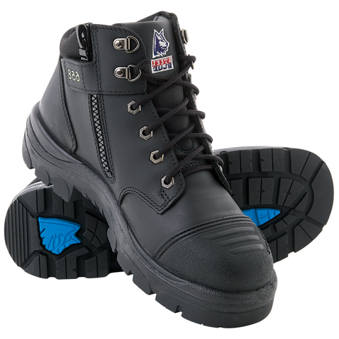 STEEL BLUE PARKES ZIP/BUMP SAFETY BOOT