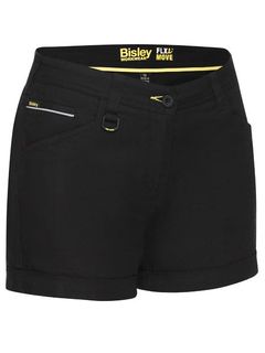 Bisley BSHL1045 Women's Flex and Move Short Short - Black