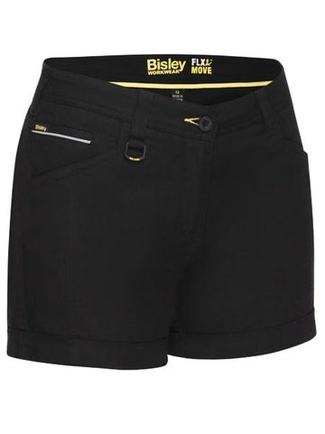 Bisley BSHL1045 Women's Flex and Move Short Short - Black