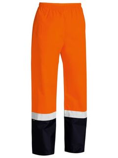 BISLEY HI-VIS ORANGE RAIN TROUSERS