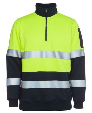 JB'S 6HZFS HI-VIZ FLEECE TAPED YELL/NVY