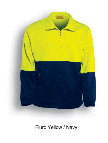 BOCINI 1/2 ZIP WINCHEATER HI-VIS YELLOW