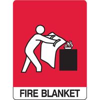 SIGN FIRE BLANKET