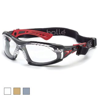 SAFETY GLASSES BOLLE RUSH POSITIVE SEAL CLEAR LENS