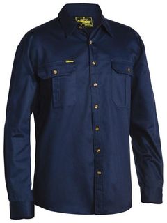 BISLEY BS6433 NAVY LONG SLEEVE SHIRT