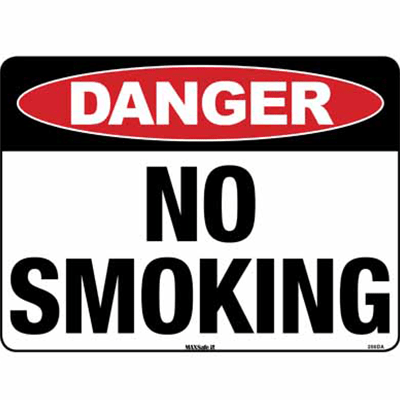 SIGN NO SMOKING 300x225 POLY