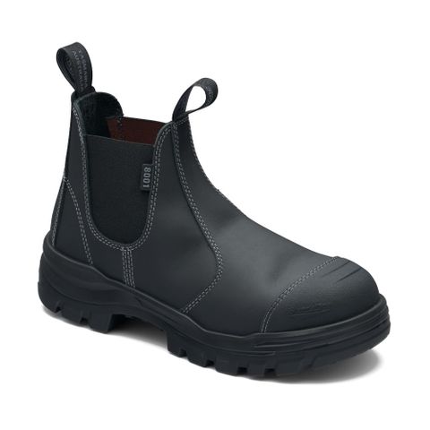 BLUNDSTONE ROTOLEX BLACK ELASTIC SIDE BOOT 8001