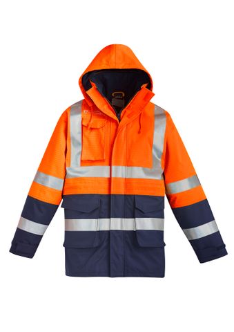 Syzmik Orange Flame Arc Rated Antistatic Waterproof Jacket