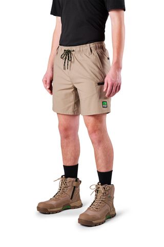 FXD WS7 ELASTIC WAIST UTILITY SHORT - KHAKI