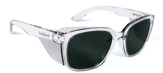 SAFETY GLASSES BOLLE POLARISED SMOKE CLEAR FRAME