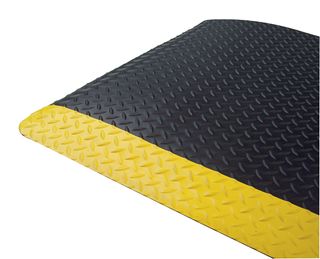 MAT DIAMOND FOOT 600x900mm YELLOW BORDER