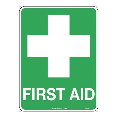 SIGN FIRST AID + 300X225 METAL
