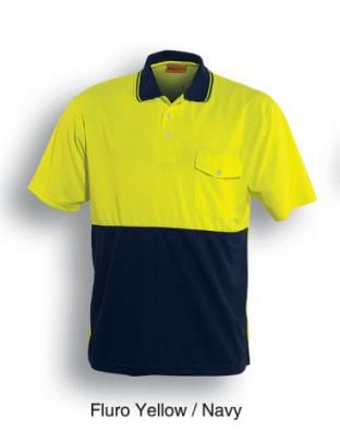 BOCINI SP0427 SHORT SLEEVE POLO YELL/NAVY