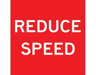 SIGN REDUCE SPEED CL1 REF. 600 X 600 CORFLUTE
