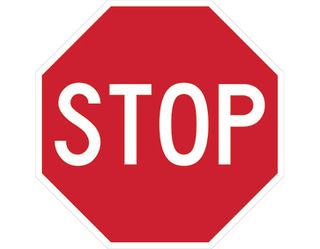 SIGN STOP 750mm CLASS 1 ALUMINIUM