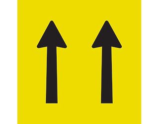 SIGN TWO LANE STATUS CL1 REF. 600 X 600 CORFLUTE