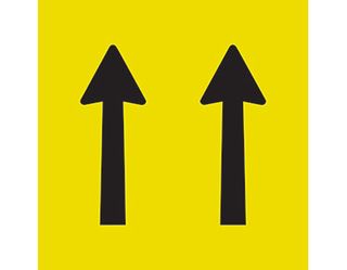 SIGN TWO LANE STATUS CL1 REF. 600 X 600 CORFLUTE