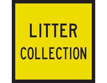 SIGN LITTER COLLECTION CL1 REF. 600 X 600 CORFLUTE