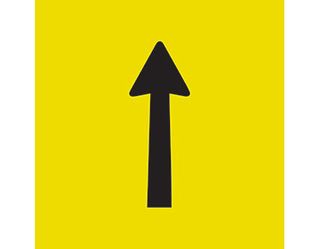 SIGN DETOUR MARKER CL1 REF. 600 X 600mm CORFLUTE