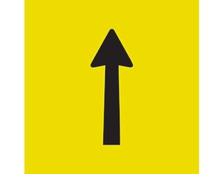 SIGN DETOUR MARKER CL1 REF. 600 X 600mm CORFLUTE