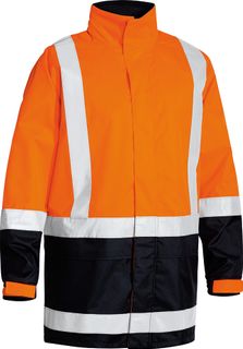 BISLEY HI-VIS ORANGE RAIN JACKET