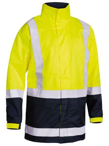 BISLEY HI-VIS YELLOW RAIN JACKET