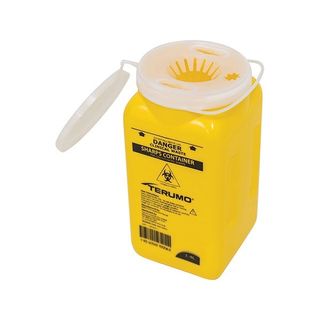 SHARPS CONTAINER PLASTIC 1.4L YELLOW