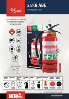 EXTINGUISHER  2.5kg ABE