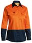 Bisley BL6267 Ladies Long Sleeve  Orange/Navy