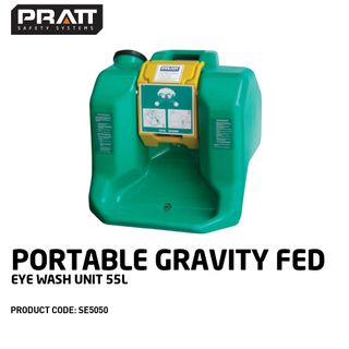 EYEWASH STATION PORTABLE GRAVITY FED 55L